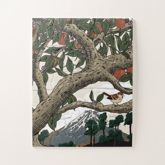 Appelboom Landschap Legpuzzel (Verticaal)