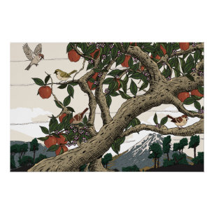 Appelboom Landschap Perfect Poster