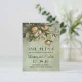 Appelboom rustiek opslaan van de datum briefkaarte aankondigingskaart (Staand voorkant)