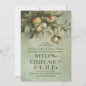 Appelboom rustieke bruiloft uitnodigingen (Voorkant)