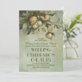 Appelboom rustieke bruiloft uitnodigingen (Staand voorkant)