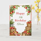 Appelboom Verjaardag Kaart (Gele Bloem)