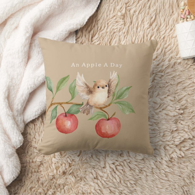 Appelboom Vogel op Tak Kussen (Deken)