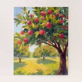 Appelboomgaard Herfst Waterverf Legpuzzel
