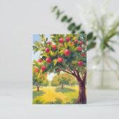 Appelboomgaard Herfstval Waterverf Bedankkaart (Staand voorkant)