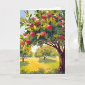 Appelboomgaard Herfstval Waterverf Kaart (Voorkant)