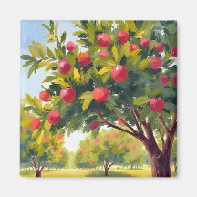 Appelboomgaard Herfstval Waterverf