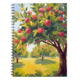 Appelboomgaard Herfstval Waterverf Notitieboek