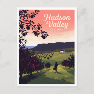 Appelboomgaardheuvels van de Hudsonvallei New Palt Briefkaart