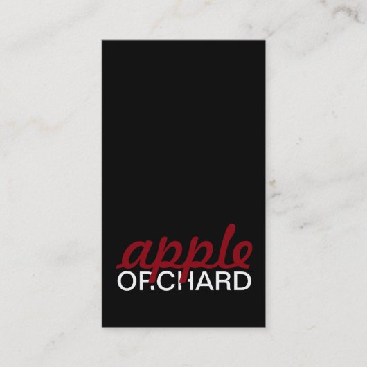 appelboomkaardpunkkaart klantenkaartje (Voorkant)