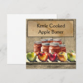 Appelboter, aanpasbaar kaart (Voorkant / Achterkant)