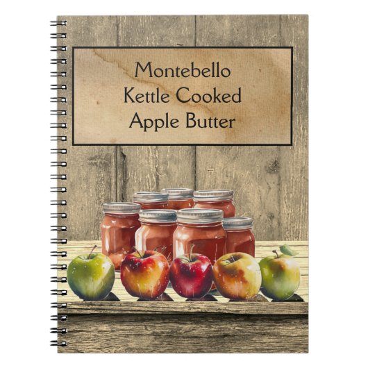 Appelboter, aanpasbaar notitieboek (Voorkant)