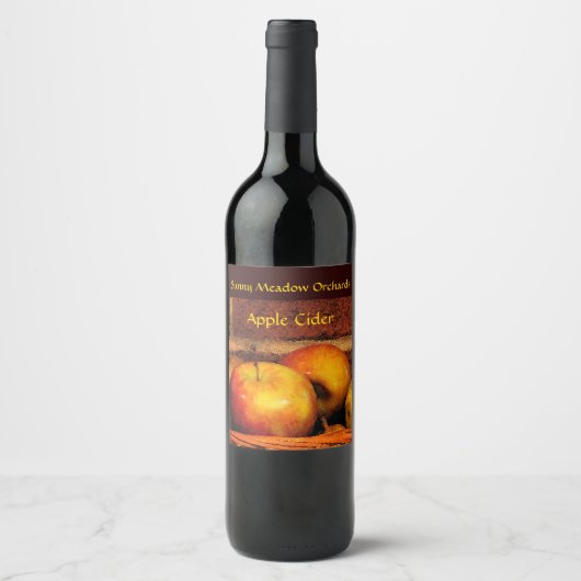  appelcider-etiket wijn etiket (Voorkant)