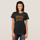 Appelcider Herfst T-shirt Grappig Autumn Thanksgiv (Voorkant volledig)