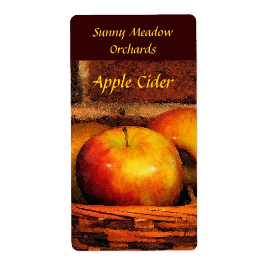 Appelcider-labels Etiket (Voorkant)