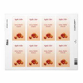 Appelcider-labels Etiket (Full Sheet)