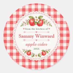 Appelcider Zelfgemaakte Gift Label