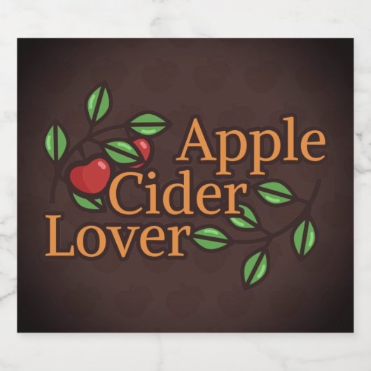 appelciderliefhebber bier etiket (Enkel label)