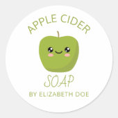 appelciderzeep ronde sticker (Voorkant)