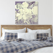 Appelclusterdoek met een houtskoolstijl canvas afdruk (Insitu (Slaapkamer))