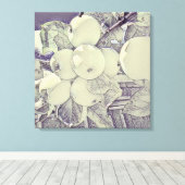 Appelclusterdoek met een houtskoolstijl canvas afdruk (Insitu (Houten vloer))