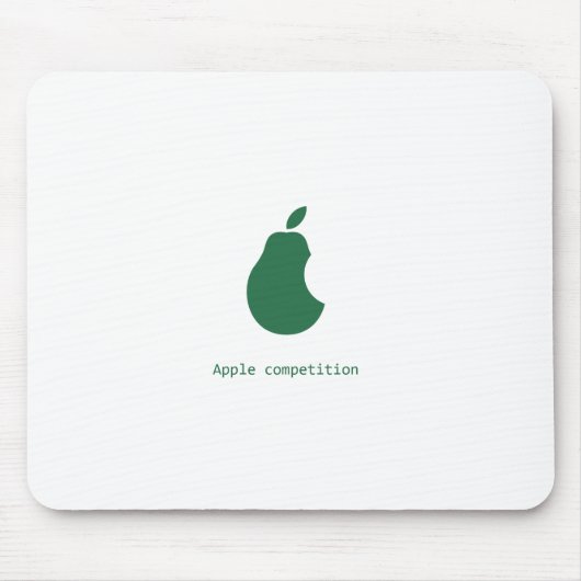 appelcompetitie-pear mousepad muismat (Voorkant)