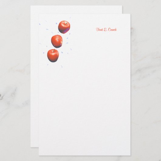 Appeldruppels Briefpapier (Voorkant / Achterkant)
