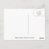 Appelen, appelen 3 briefkaart (Achterkant)