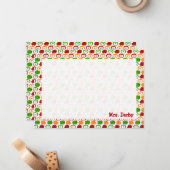 Appelen! Appelen! Appelen! Speciaal papier Notitiekaartje (Voorkant / Achterkant in situ)