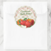 Appelen appelmoes pasteittenvullers fruitconserven ronde sticker (Tas)