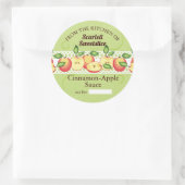 Appelen appelmoes pasteittenvullers fruitconserven ronde sticker (Tas)