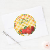 Appelen appelmoes pasteittenvullers fruitconserven ronde sticker (Envelop)