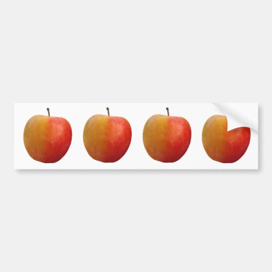 Appelen Bumpersticker (Voorkant)