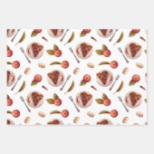 Appelen en appeltaartplakken inpakpapier vel (Voorkant 3)