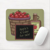 Appelen en appelwijn muismat (Met muis)