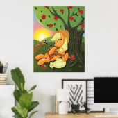 Appelen en banjos op Sunset Poster (Thuiskantoor)