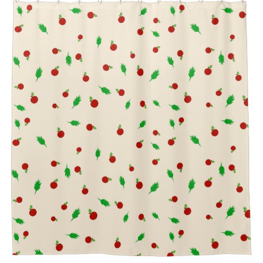 Appelen en bladeren douchegordijn (Voorkant)