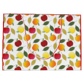 Appelen en bladeren groot cadeauzakje (Achterkant)