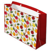 Appelen en bladeren groot cadeauzakje (Achterkant Gekanteld)