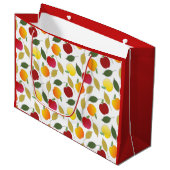 Appelen en bladeren groot cadeauzakje (Voorkant Gekanteld)