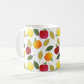 Appelen en bladeren koffiemok (Voorkant links)