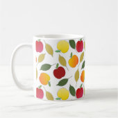 Appelen en bladeren koffiemok (Links)