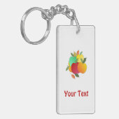 Appelen en bladeren sleutelhanger (Voorkant Links)
