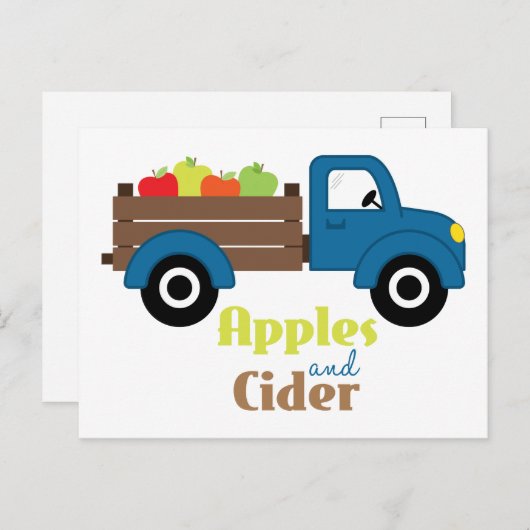 Appelen en cider briefkaart (Voorkant / Achterkant)