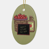 Appelen en cider Kitchen-sierplanten Keramisch Ornament (Links)
