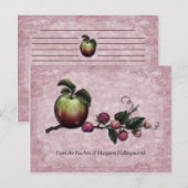 Appelen en frambozen Ontvangkaarten Briefkaart (Voorkant / Achterkant)