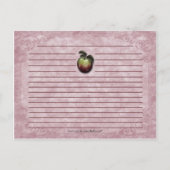 Appelen en frambozen Ontvangkaarten Briefkaart (Achterkant)