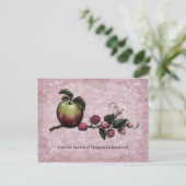 Appelen en frambozen Ontvangkaarten Briefkaart (Staand voorkant)