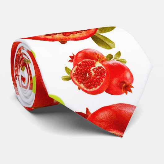 appelen en granaatappelen stropdas (Opgerold)