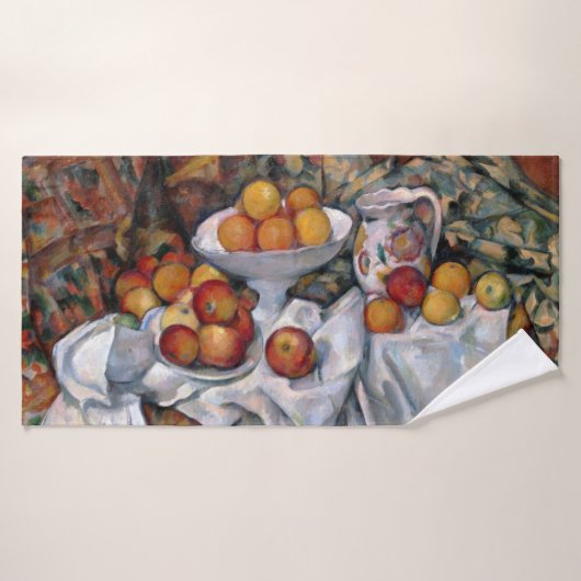 Appelen en Sinaasappels, Paul Cezanne, 1895-1900 Badhanddoek (Badhanddoek)